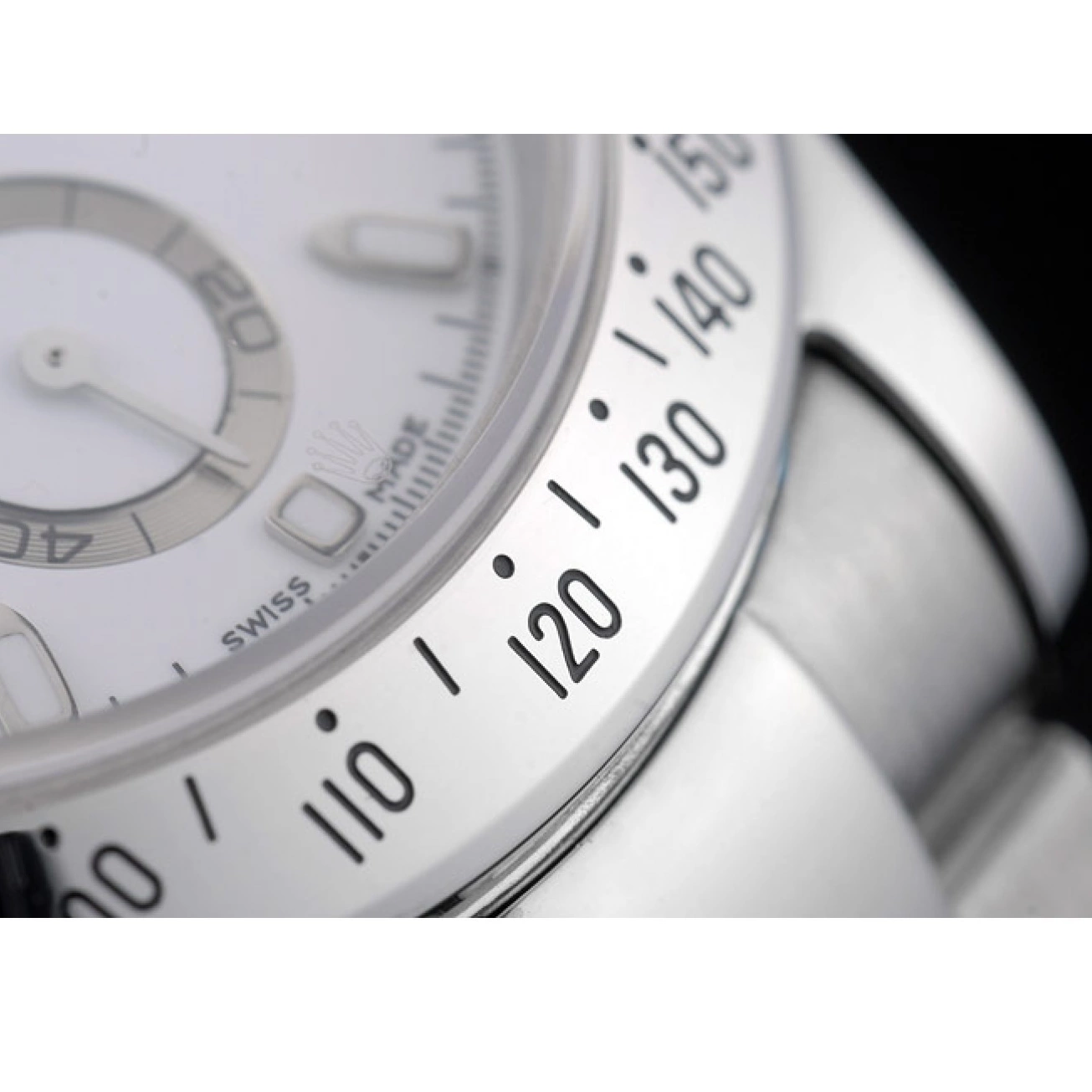 Good copy rolex watches Stainless Dial Swiss 80297 White Daytona Rolex Bracelet Steel 0721